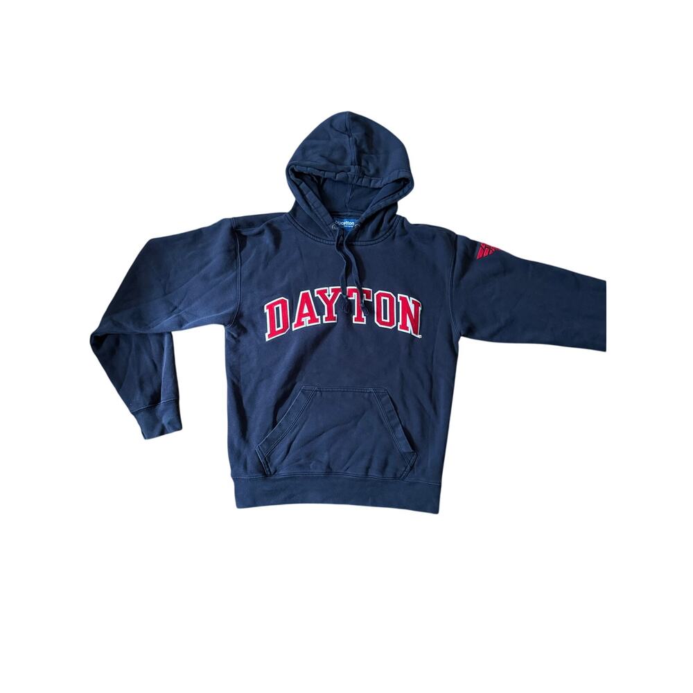 Vintage Classic Dayton Flyers Navy Blue Hoodie Size s